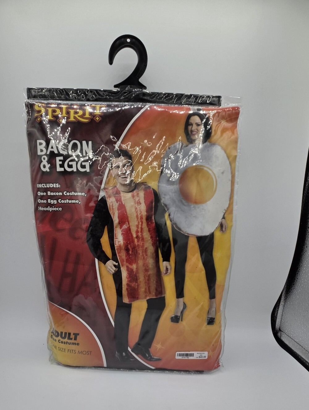 Spirit Bacon & Egg Adult Couples Costume Set, Polyester, One Size Fits Most